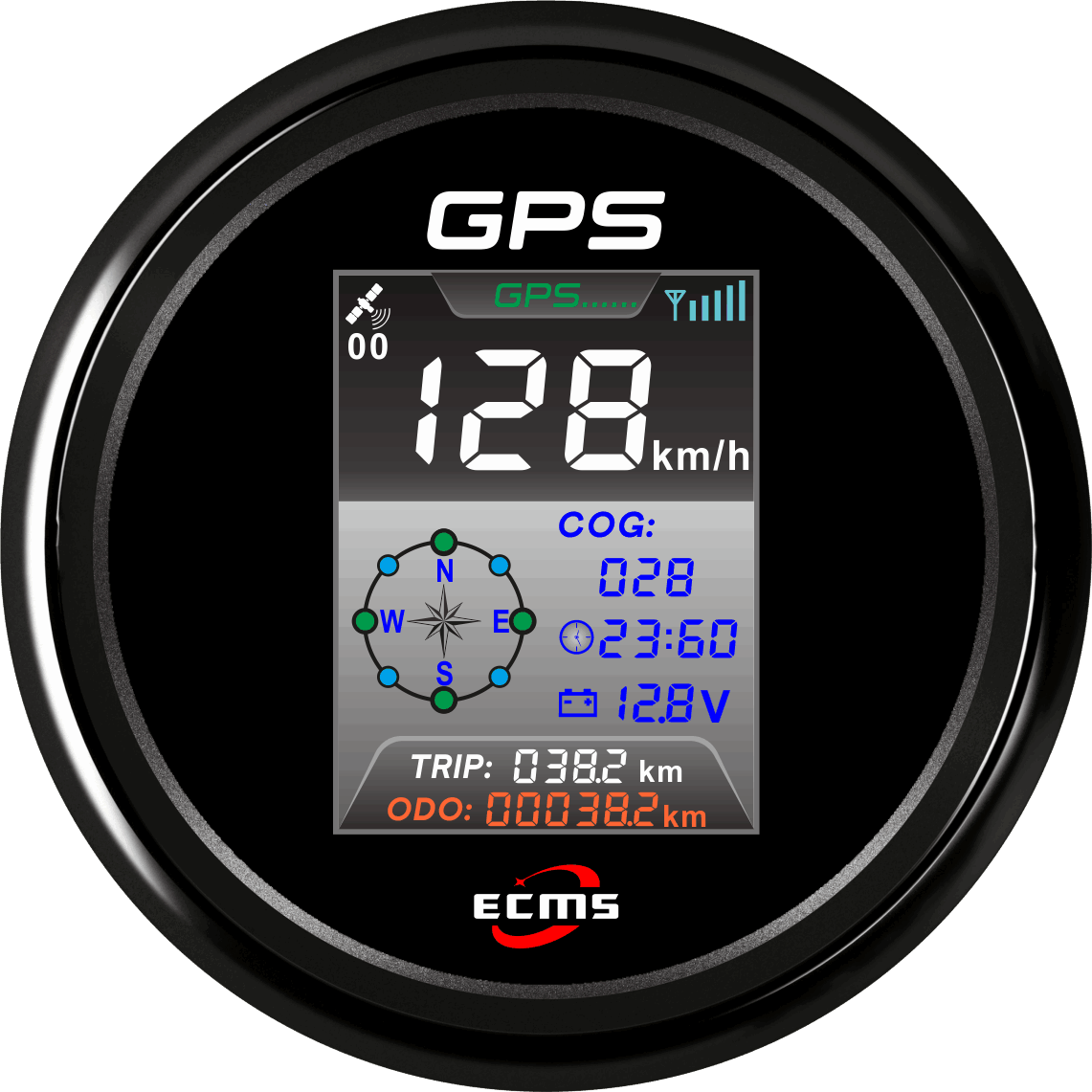 ECP/ECP2-GPS速度表（彩屏-帶時(shí)鐘）