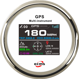 ECP/ECP2-TFT GPS速度/高度儀表